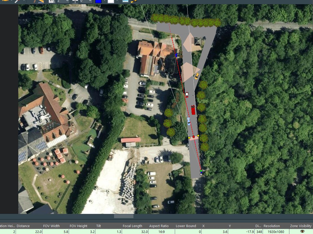 ANPR camera planning for vehicle approach and access coverage